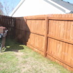 Fence staining finished