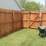 Fence staining