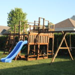 Wood Swing Set cleaning