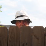 Fun stained fence picture