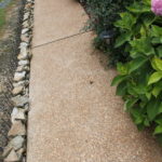 Aggregate driveway clean