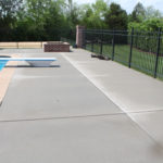 Concrete pool deck